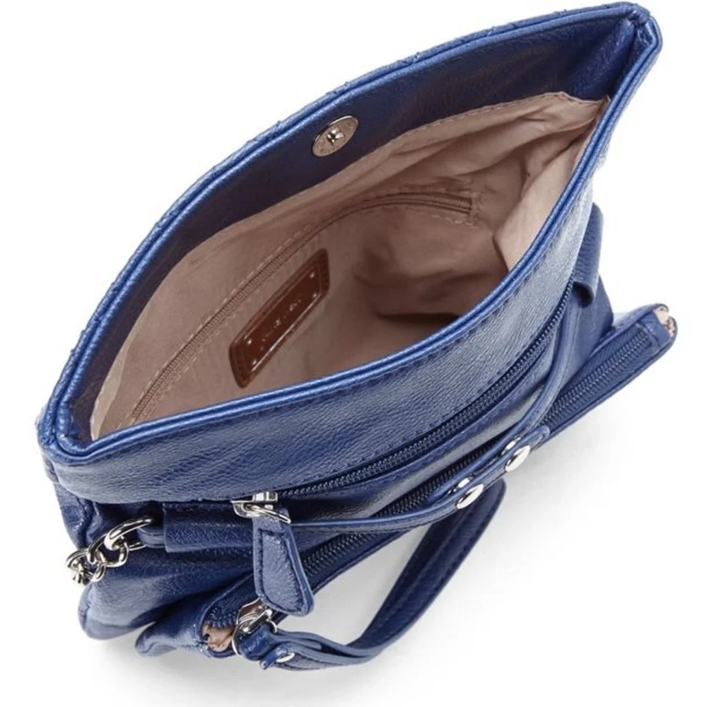 Nine West Pacific Blue Quilted Tunnel Crossbody - Picture 2 of 9